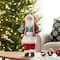 Glitzhome® 18"H Faux Fur Christmas Chef Santa Figurine